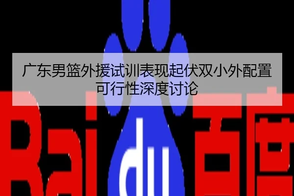 广东男篮外援试训表现起伏双小外配置可行性深度讨论
